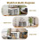 Large Wooden Dog Crate with Drawers 9