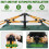 Green Waterproof Tent for 3-4 People 2