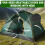 Green Waterproof Tent for 3-4 People 5