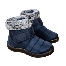 (Blue, 35) Women\'s Waterproof Winter Boots Warm Fur Lined Snow Shoes