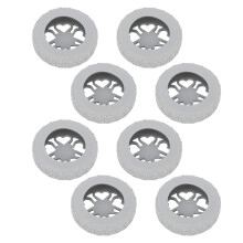8 Stück Gepäckradabdeckungen, verschleißfest, 5-6 cm, grau
