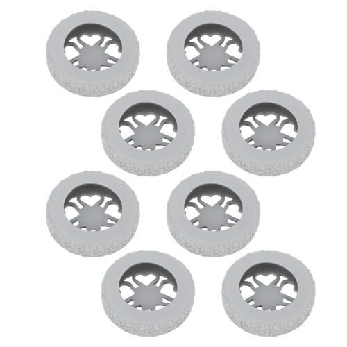 8 Stück Gepäckradabdeckungen, verschleißfest, 5-6 cm, grau