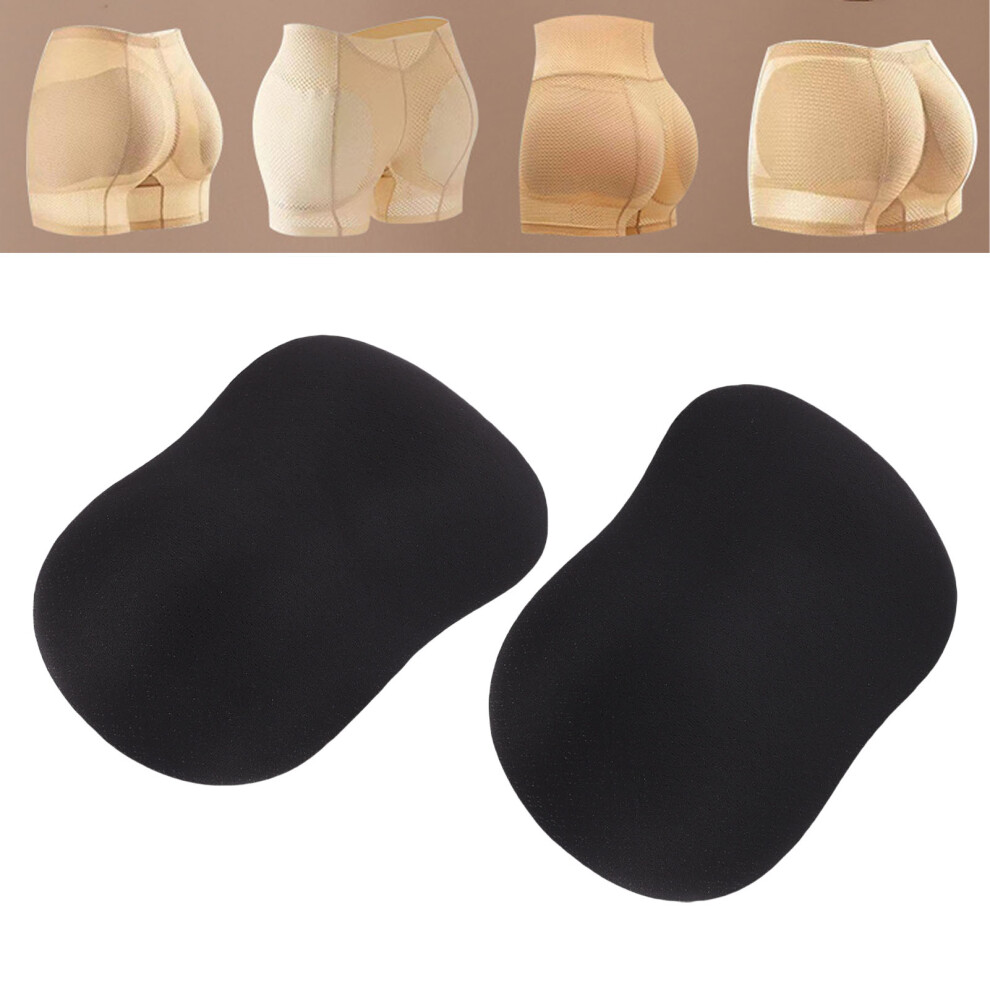 2pcs Soft Removable Artificial Buttock Pads for Women, Nylon & Sponge