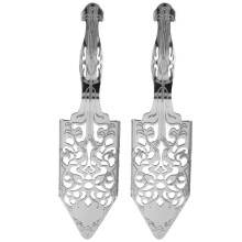 Absinthe Spoons 2-Piece Set, Stainless Steel Bar Tool with Hollow Design for Sugar Cube Dripping