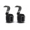 Weightlifting Hooks 2-Pack, Adjustable Nylon SBR Rubber Handles for Pull-Ups, Deadlifts, Back Training - Black 1