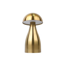 Bedside Table Lamp Gold, USB Rechargeable LED Desk Lamp with 3 Colour Temperatures Touch Control, Metal PC Construction