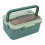 Plastic Lunch Box 1500ml, Compartmentalized, Microwaveable Leak-Proof Bento Box with Handle for School Work 5