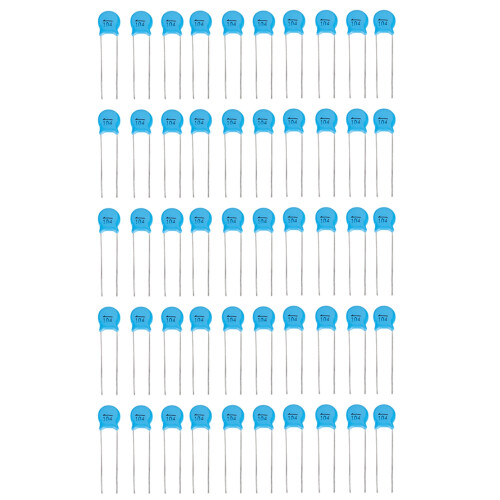 50Pcs 0.1uF 100nF 1000V Blue Disc Ceramic Capacitors Set 1