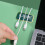 4er Set Desktop-Kabel-Organizer selbstklebender Kabelhalter 7x4cm 5
