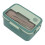 Plastic Lunch Box 1500ml, Compartmentalized, Microwaveable Leak-Proof Bento Box with Handle for School Work 1