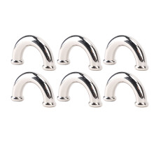 10er-Set Bogenbrücke silberner D-Ring 16,5 x 11 x 6 mm 5,5 mm