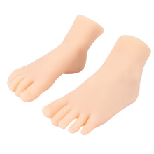 Realistic Silicone Foot Model 19-20 Size, 15cm Length, for Art & Practice
