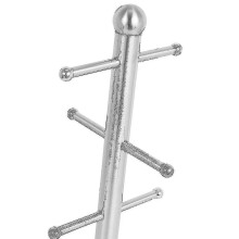 Organizador de Copos de Aço Inoxidável para Balcão com 6 Ganchos, Suporte Parede para Chávenas