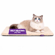 Petlicity Self Heating Pet Bed 60x45cm Beige
