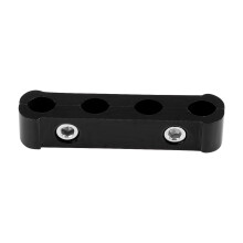 12 Stück Aluminiumlegierungs-Zündkerzenkabeltrenner 8mm-10mm Schwarz