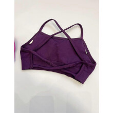 (XS,PURPLE)Seamless Cross Sports Bra,Gym Top Women Training Running Yoga Bra Stretch  Sports Underwear Fitness Workout Tank Tops