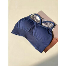 (XL,AZURE)Seamless Cross Sports Bra,Gym Top Women Training Running Yoga Bra Stretch  Sports Underwear Fitness Workout Tank Tops
