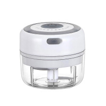Electric Garlic Chopper and Grinder, 100ml Mini Food Processor, Portable USB Rechargeable, with Detachable Blades for Chopping Nuts Herbs Vegetables