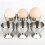 Stainless Steel Egg Cup Set, 6 Piece with Spoons, Durable Boiled Egg Holder, Stackable for Easy Storage, Breakfast Tableware 3