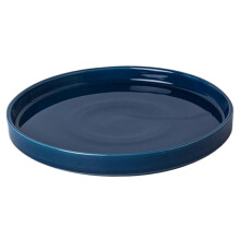 Keramische schotel voor bloempot, 18 cm, blauw, krasbestendig en duurzaam, voor binnen- en buitenplanten, met drainagegaten.