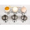 Stainless Steel Egg Cup Set, 6 Piece with Spoons, Durable Boiled Egg Holder, Stackable for Easy Storage, Breakfast Tableware 4