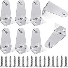 Blind Brackets, 8-Pack Metal Fixing Brackets with Screws for Horizontal Blinds, Size 1.74 Inch, Heavy Duty Replacement Set