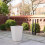 Samuel Alexander 45cm Tall Plastic Slate Effect Garden Patio Planter in Stone 6