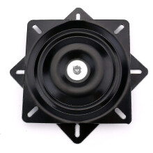 Bar Stool Swivel Mechanism, 6.15 Inch Square Plate, 360 Degree Rotation for Bar Stools and Chairs, Heavy Duty Steel Replacement Part
