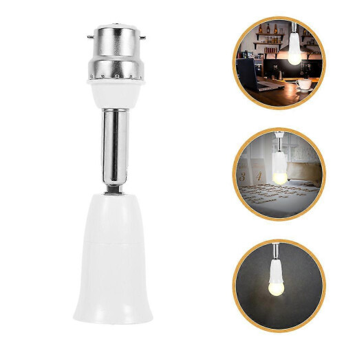 Lamp Holder Extender 2-Pack for B22 to E27 Conversion with Adjustable Angles for Indoor Outdoor Lighting 2