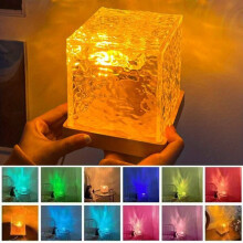 Projection Lamp with 16 Colour Water Wave Flame Effect, Rotating Star Light for Bedroom, Party and Ambient Decor