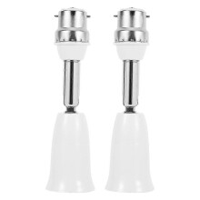 Lamp Holder Extender 2-Pack for B22 to E27 Conversion with Adjustable Angles for Indoor Outdoor Lighting