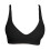 (M,Black)Skin-friendly Wireless Bra Sexy Gathered Anti-sagging Comfortable Breathable Underwear Low Cut Fixed Strap No Export 1