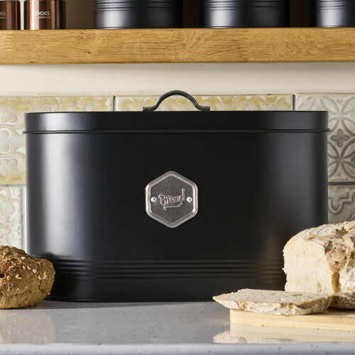 Cooks Professional Cooks Professional Bread Bin | Black / Silver 1