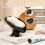 Ceramic Soap Dish with Automatic Drainage, Leaf Shape Design for Bathroom and Kitchen 2