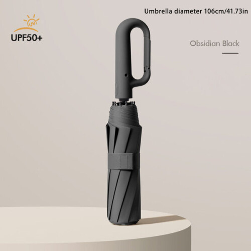 Guarda-chuva Automático Plegável de 23 Polegadas com Proteção UV, Guarda-chuva Viagem Resistente ao Vento, Compacto e Portátil para Chuva e Sol 1