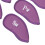 12Pcs Purple Golf Iron Head Covers Set Numbers 9