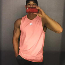 (Pink White Slash, XL) Workout Sleeveless Shirts for Men Athletic Casual Bodybuilding Gym Sleeveless Shirts for Active Men Fitness Lovers