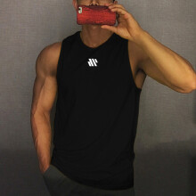 (Black White Slash, 3XL) Workout Sleeveless Shirts for Men Athletic Casual Bodybuilding Gym Sleeveless Shirts for Active Men Fitness Lovers