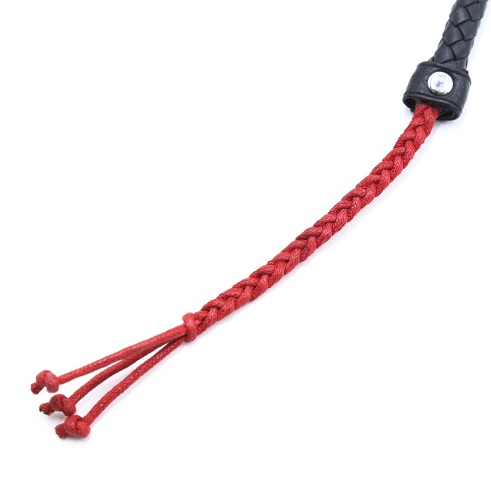 Hue-Grain Bondage Whip - Pu Leather Spanking Toy With Tassel