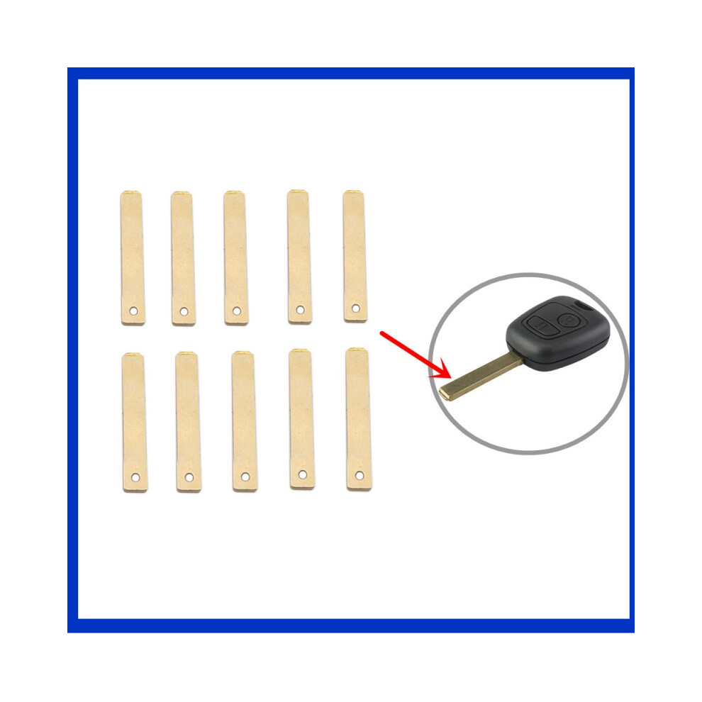 10Pcs 58# Va2 Metal Uncut Blank Flip Remote Key Blade For Peugeot Citroen Renault For Vvdi Jmd 6935161658316