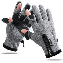 (Gray, A Pair) Winter Gloves Unisex Premium Waterproof Touchscreen Keep Warm Gloves For Men Women