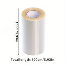 Fita de Acetato para Bolo, Termo de Cetim Transparente para Decoração de Bolos, 0,10m x 10m, Ferramenta de Apresentação de Sobremesas e Massas