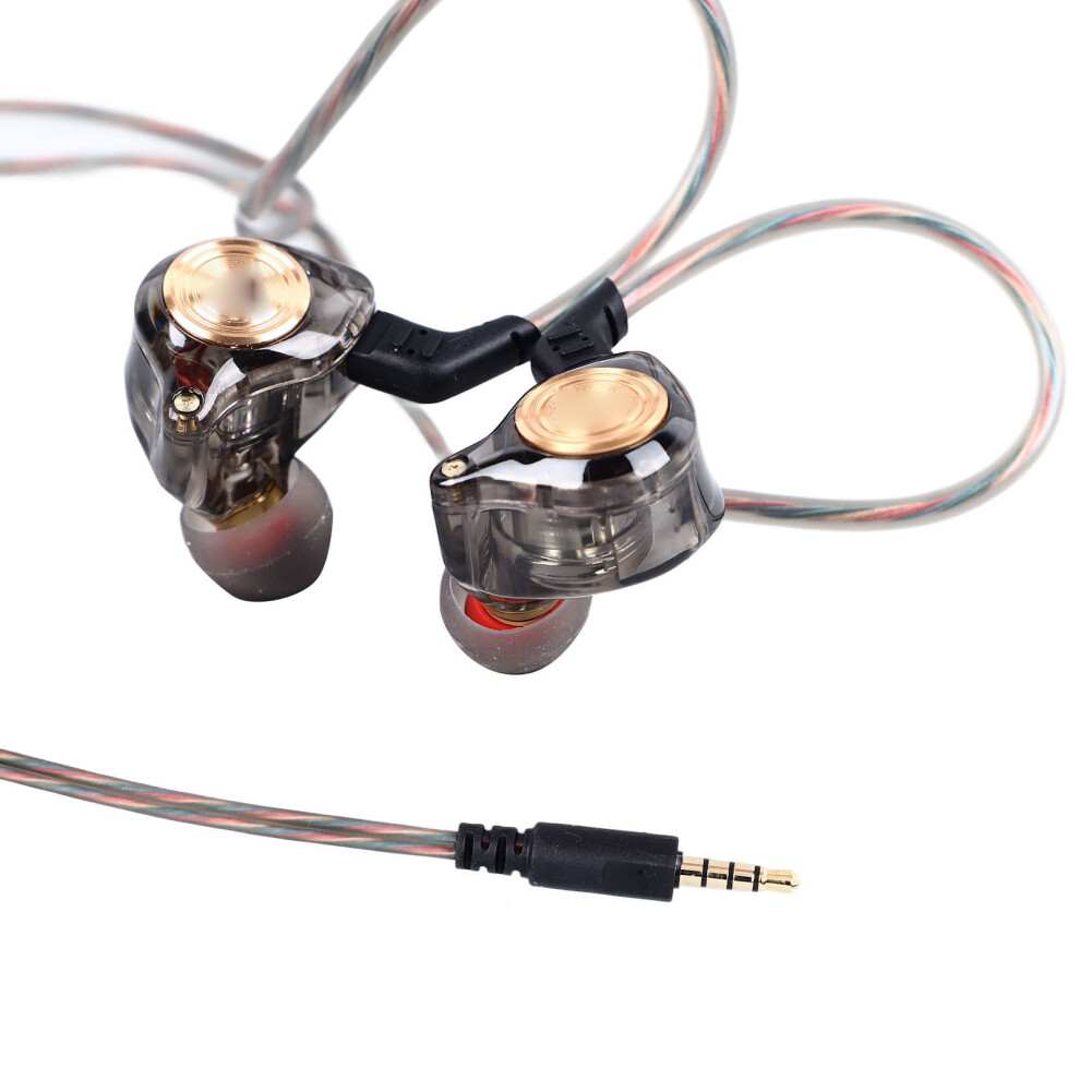 Schwarz Schwere Bass Kabelgebene In-Ear Mit Mikrofon, Lautstärkeregler,