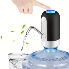 Pompa elettrica automatica per acqua, ricaricabile tramite USB, per bottiglie d'acqua da 3 a 5 galloni, per uso domestico ed esterno.