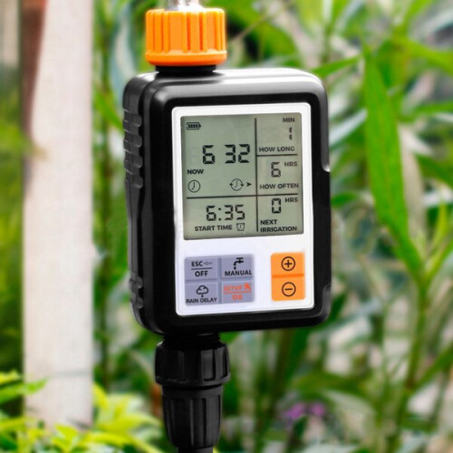 Garden Watering Timer Automatic Programmable Outdoor Waterproof with Large Display for Drip Irrigation System Hose Tap 1