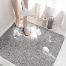 Non-Slip Shower Mat, Suction Cup Free Bath Mat, 60x60cm Bath Tub Mat with Drain Holes, Soft PVC for Bathroom Safety