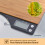 Kitchen Scale with Bamboo Panel, Digital Display for Baking and Cooking, High Precision Measurement, Compact Design 2