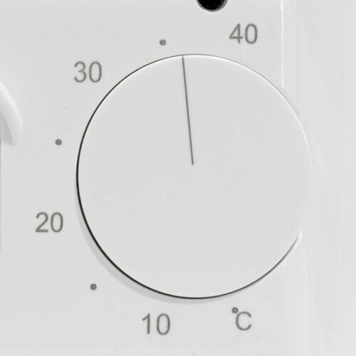 Underfloor Heating Thermostat, Flush-Mounted with NTC Sensor, 5-40 Adjustable, IP20 for Bathroom 1