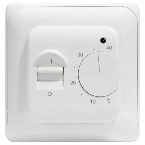 Underfloor Heating Thermostat, Flush-Mounted with NTC Sensor, 5-40 Adjustable, IP20 for Bathroom 2