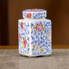 Ceramic Teapot with Lid, Food Safe Traditional Design Storage Jar for Home Kitchen Pantry